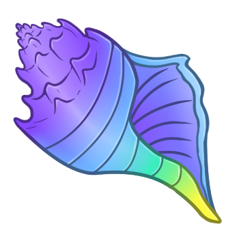 Cool Rainbow Conch Shell