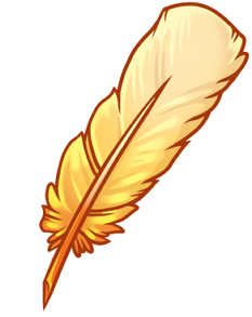 Yellow Fyrefowl Feather