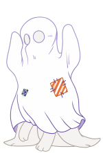 Spare Cloth Ghost - Purple - B